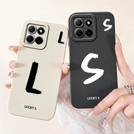 Honor X8 5G VNE-N41 Phone Cover Honor X8 5G Case Simple Fashion Letters A-Z Pattern Design Silicone 