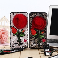 VIVO Y85、Y71 Lace Rose embroidery case cover