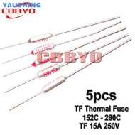 PP+TF Thermal Fuse RY 15A 250V Temperature Control Thermostat Switch 155C 157C 172C 185C 192C 200C 2