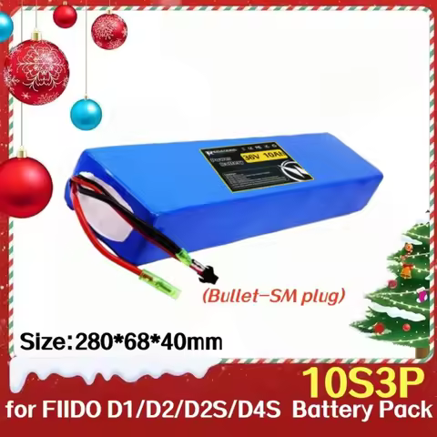 36V 6Ah/8Ah/10Ah 10s3p 18650 Lithium Ion Battery Pack for FIIDO D1 D2 D2S D4S Folding Moped City Bik