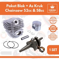 MESIN Cylinder Block Crankshaft Senso Chainsaw 5200 5800 Boring Axle Small Saw Machine 52CC 58CC
