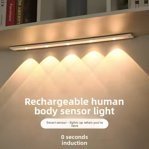 LED Smart Home Human Body Sensor Light - Rechargeable Cat Eye Sensor Light, Wine Cabinet Light, Hill