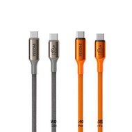 🔥送鋼化膜＋免費順豐🔥 HKD 86｜WEKOME 雷電 WDC‑C23 PD140W C‑C 超級快充線 全兼容協議 Type‑C to Type‑C 鋁合金接頭＋編織充電線 適用 iPhone 1