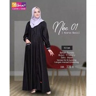 Gamis nibras NBC 01 hitam