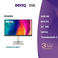 BenQ PD3226G Mac-Ready Designer Monitor｜32" | 4K UHD | 144Hz | 95% P3 | Thunderbolt 4
