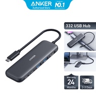 Anker 332 USB-C Hub 5 In 1 Adapter with Type C to HDMI/USB-C Port/2 USB-A Ports/PD-IN Port - Black