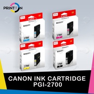 [ORIGINAL] Canon PGI-2700 PGI 2700 Black Cyan Magenta Yellow Ink Cartridge
