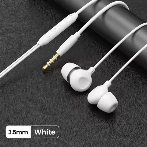 Type C Sleep Earphones Silicone High Sound Quality Noise Cancelling Earphones Anti-noise With Mic Wi