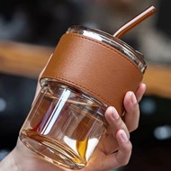 Cawan Gelas Air Teh Kopi Ada Penutup Straw Satu Set Gift Set Hadiah Doorgift