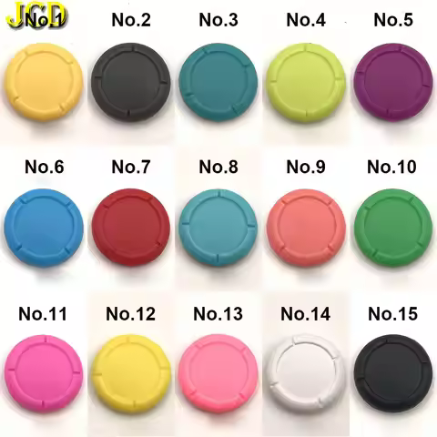 JCD 2pcs Joy Con Silicone 3D Analog Joystick Cap Thumb Grip Cover Button Module For Switch NS Joy-Co