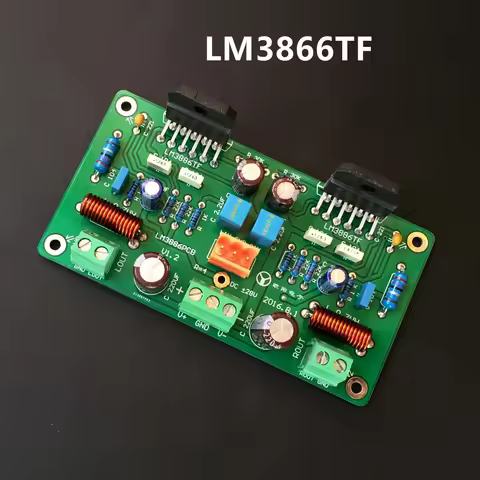 LM3886 stereo amplifier board