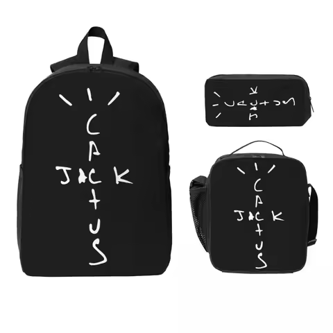 Best Logos Jack Cactus Backpack Student Boys Girls BookBag School Bag Computer Shoulder Bags 3ps Ins