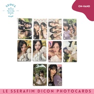 LE SSERAFIM DICON PCS - EUNCHAE CHAEWON SAKURA KAZUHA YUNJIN OFFICIAL PHOTOCARD