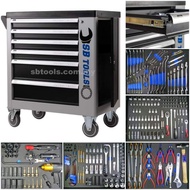 SB TOOLS 268Pcs Cabinet Tool Set With 3 Air Tools | Drawer Set | Automotive Mechanical Set