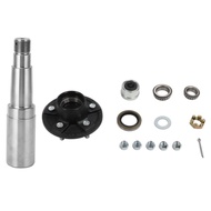 3500 Lb Trailer Axle Kit with 5 Studs 4.5in Bolts Idler Hub 25mm to 35mm Round Spindle for Cargo Boa