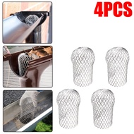 4pcs Aluminum Filter Mesh Gutter Leaf Debris Mud Trap Guards Drain Pipe Cover Gutter Protector from