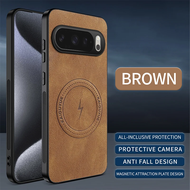 【A CUTE】 Luxury Magnetic Leather Case For Google Pixel 10 9a 9 ProXL 8 8a 7 7a 6 6a Pro  5G For Mags