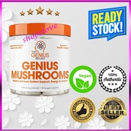 The Genius Brand Genius Mushrooms 90 Vegan Capsules-Immune System Booster&Nootropic Brain Supplement