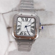 Ladies' Stainless Steel Watch 33mm Square Watch Case (Sunburst Pattern Dial) with 2813 Movement