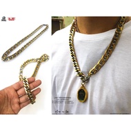 Necklace 2 Kings Hip Hop 10mm Genuine Stainless Steel