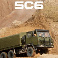 SC6 6WD 1/12 Metal Chassis Remote Control Electric Off-road Truck Military Card Climbing Vehicle Tra
