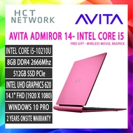 (NEW MODEL) AVITA ADMIROR LAPTOP PINK– INTEL CORE i5-10210U, RAM 8GB DDR4, 512GB SSD, INTEL UHD, 14'' FHD, WIN10)