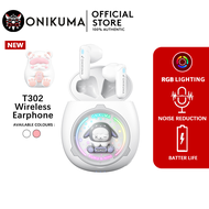 ONIKUMA T302 Wireless Earphones หูฟังบลูทูธ 5.3 True Wireless เคสน่ารัก พร้อมฟังก์ชั่น ENC DIY With
