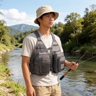 Fish Fishing Vest Flying Fishing Lure Drone Vest Large Pocket Photography Vest Portable Rock Fishing