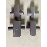 Cross reduces plus sign and reduces four pine PVC 34/27, 42/27, 49/27, 60/27 divided into 4 directio