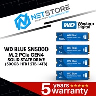 WESTERN DIGITAL BLUE SN5000 NVMe GEN4x4 SSD - (500GB | 1TB | 2TB | 4TB)