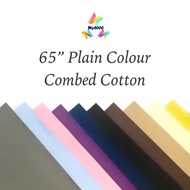 Plain Colour Printed Combed Cotton Twill Woven Fabrics (Width 63 inches)