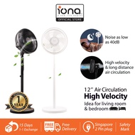 IONA 12 Inch Air Circulation Standing Fan | High Velocity Oscillating Stand Fan - GLSF121
