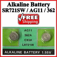 [SG Seller] Watch Battery SR721SW LR721 LR58 AG11 162 GP362 362 361 SR721 SR721W Button Cell