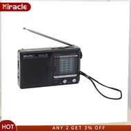 MIRACLE KK9 Weather Radio SW AM FM Portable Radio Battery Operated Longest Lasting Radio For Emergency Hurricane Running
