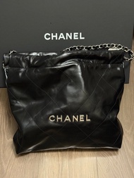 [Full set] Chanel 22Bag small Black Silver 22小號 黑銀 （*缺少pouch）
