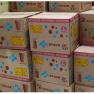 [NEWWWW] 18 OZ FLAT PEACOCK CUP GLASS CARTON CONTENTS 1000 pcs