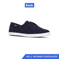 KEDS รองเท้าผ้าใบ แบบสวม รุ่น CHILLAX EYELASH STITCH สีน้ำเงิน ( WF67383 )