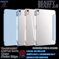 Transparent Clear Back iPad Case Cover For iPad Mini 6/10.2 7 8 9th Gen/10.9 2022 10th Gen/Air 6/Air 5 4/Pro 11/Pro 12.9