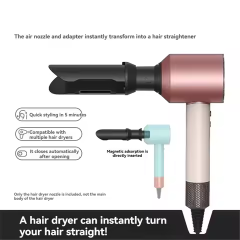 ABZJ Hair Straightener Attachment for Dyson Hair Dryer HD01 HD02 HD03 HD05 HD08 HD15 HD16 Gentle Air