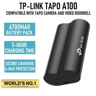 TP-Link Tapo A100 6700mAh Battery Pack Compatible with Tapo C400 C420 CCTV Camera D230 Video Doorbel