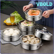 620VBOLD Household Stainless Steel Food Steamer Rack with Double Ear Rice Cooker Pot Dumplings Steam