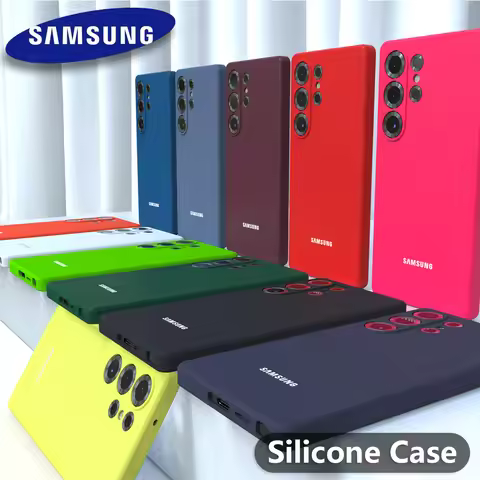 For Samsung Galaxy S25 Ultra S24 FE S23 Plus S22 Ultra Case S24 FE S23 FE S20FE Liquid Silicone Phon