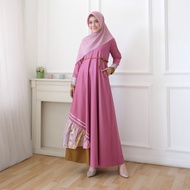 Azura Dress - gamis toyobo kombinasi batik gamis kondangan gamis pesta