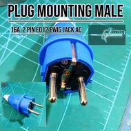Plug Mounting AC 2PIN | Jack AC Build Up | 16A E012 2PIN