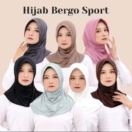 Hijab Bergo Sport | Jilbab Kerudung Instan Sporty | Bergo Jersey Premium | Bergo Hamidah | Bergo Ins