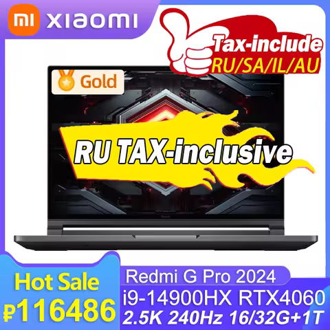 NEW Xiaomi Redmi G Pro 2024 E-Sport Gaming Laptop Intel i9-14900H RTX4060 8GB GPU 16G/32G RAM 1TB SS