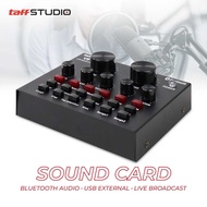 COD TaffSTUDIO Mixer USB External Sound Card Bluetooth Amplifier - V8S / Mixer Power Amplifier