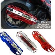 บังท่อ รุ่นover กันร้อนท่อ สีน้ำเงิน แต่ง scoopy new / click / zoomer x