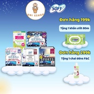 Combo of 6 SOFY 8-piece assorted sanitary napkins, free 40m antibacterial sanitary pads imported fro