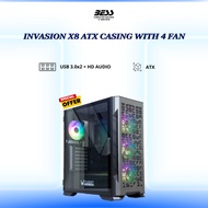 INVASION X8 ATX CASING WITH 4 FAN